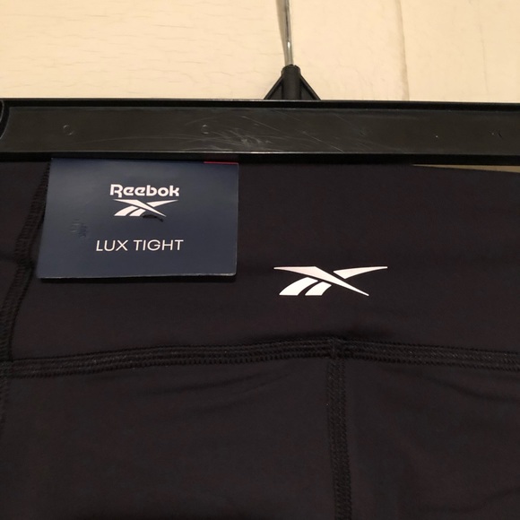 NWT Reebok Womens Lux Leggings Gym High Rise Workout Black Premium Tight… - Picture 13 of 14